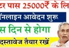 Mukhyamantri Kanya Utthan Yojana 2025 : बिहार सरकार दे रही इंटर पास छात्राओं को Rs. 25,000 रुपयो की प्रोत्साहन राशि, फटाफट करें आवेदन:-
