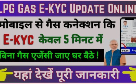 LPG Gas E-KYC Update | E-KYC के बिना नहीं मिलेगी सब्सिडी, घर बैठे मोबाईल से 2 मिनट में ऐसे करें E-KYC अपडेट