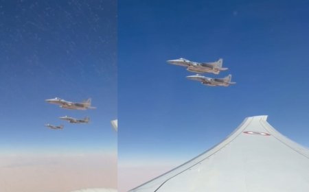 PM Modi Saudi Arabia Visit: प्रधानमंत्री मोदी ने सऊदी अरब यात्रा के लिए उड़ान भरी, एयरस्पेस में विशेष सुरक्षा प्रदान