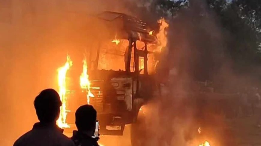 Bihar Fire news: बेतिया में ट्रक बना आग का गोला! सड़क किनारे खाना बनाना पड़ा भारी गैस सिलेंडर विस्फोट से मचा हड़कंप