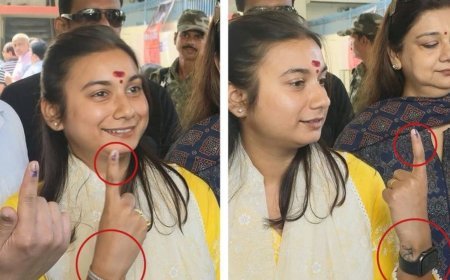 Bihar Assembly Elections: बिहार चुनाव में शंभवी चौधरी का डबल इंक विवाद! एक नहीं, दोनों हाथों पर स्याही देख भड़की विपक्ष