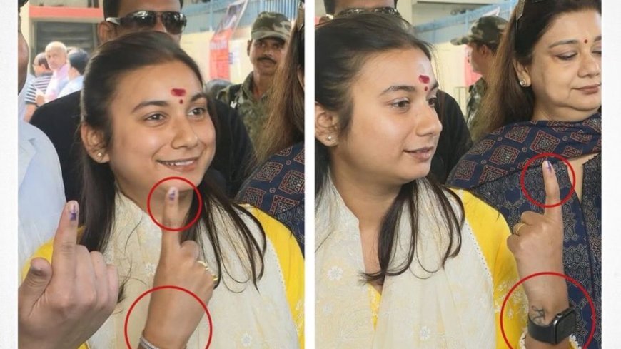 Bihar Assembly Elections: बिहार चुनाव में शंभवी चौधरी का डबल इंक विवाद! एक नहीं, दोनों हाथों पर स्याही देख भड़की विपक्ष