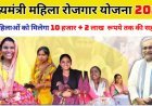 मुख्यमंत्री महिला रोजगार योजना, 10 हजार के बाद अब कैसे मिलेंगे 2 लाख रुपये.....