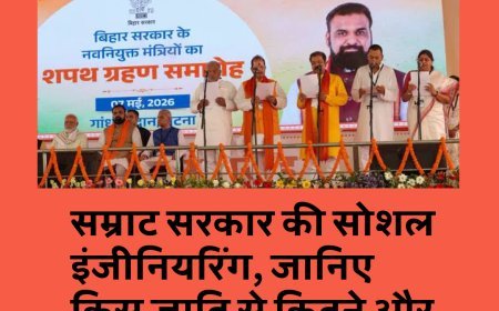 सम्राट सरकार की सोशल इंजीनियरिंग, जानिए किस जाति से कितने और कौन मंत्री.....