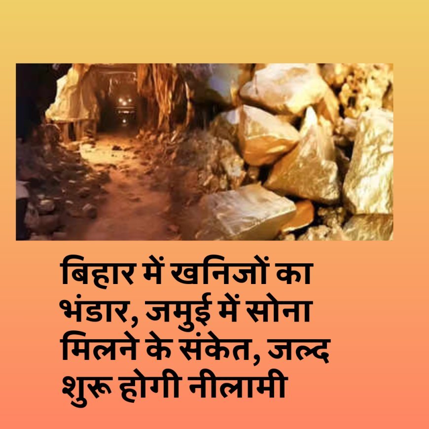 खुशखबरी : बिहार में खनिजों का भंडार, जमुई में सोना मिलने के संकेत, जल्द शुरू होगी नीलामी