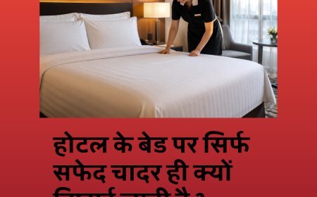 होटल के बेड पर सिर्फ सफेद चादर ही क्यों बिछाई जाती है ?