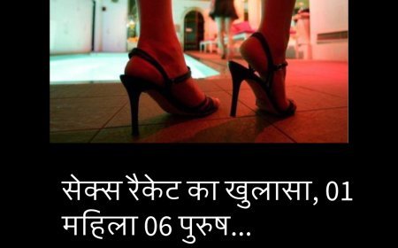 सेक्स रैकेट का खुलासा, 01 महिला 06 पुरुष...