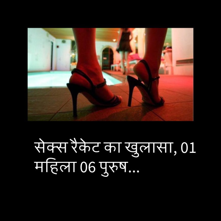 सेक्स रैकेट का खुलासा, 01 महिला 06 पुरुष...