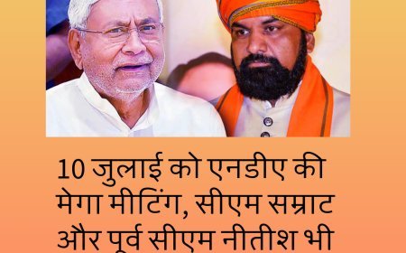 10 जुलाई को एनडीए की मेगा मीटिंग, सीएम सम्राट और पूर्व सीएम नीतीश भी रहेंगे मौजूद...